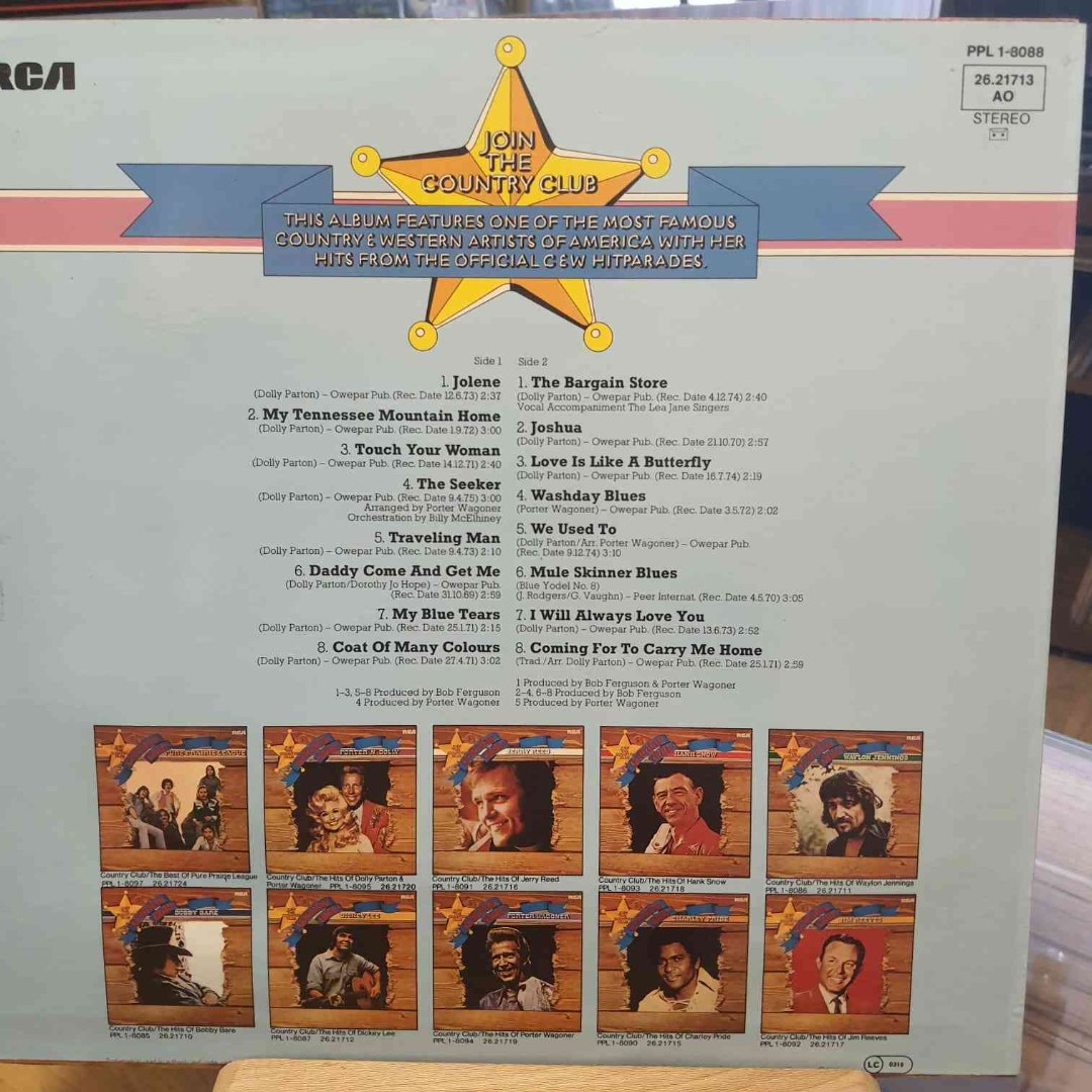 Dolly Parton – The Hits Of Dolly Parton - Plak LP