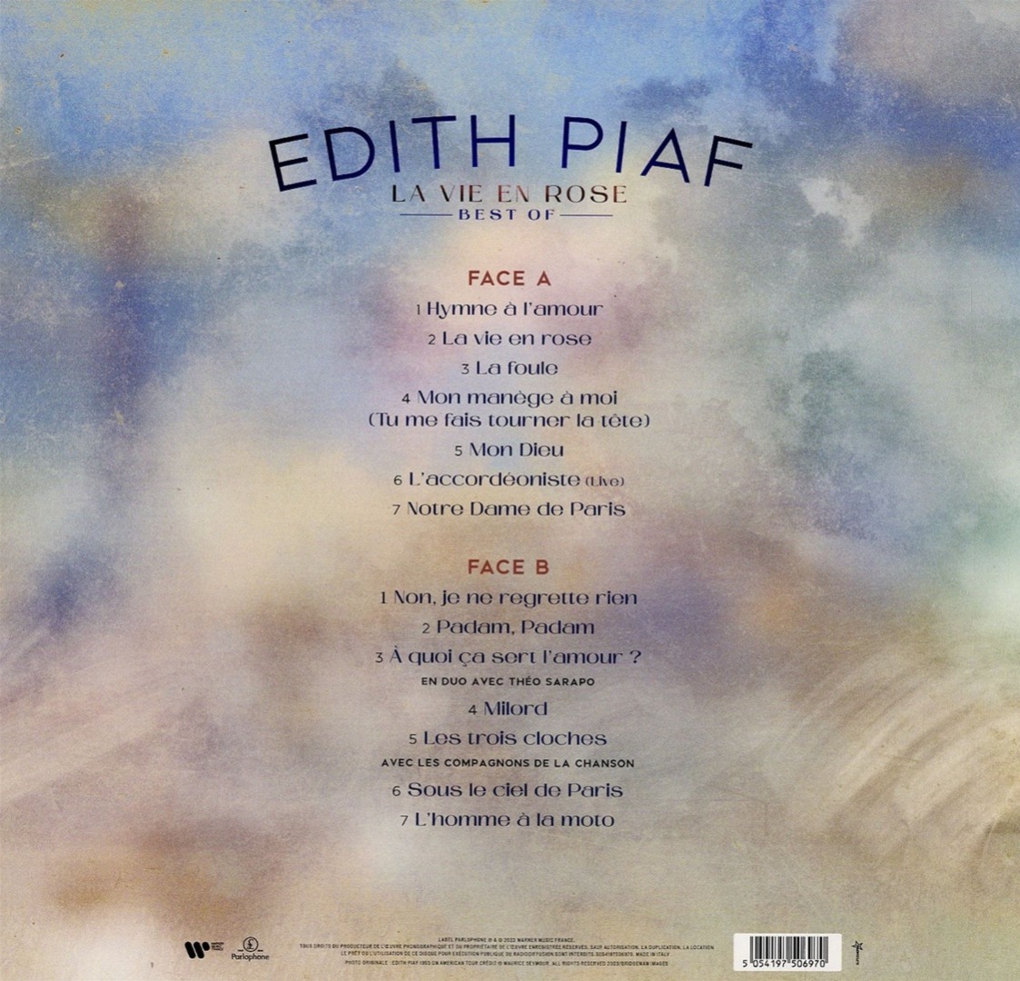Edith Piaf - La Vie En Rose - Best Of - Plak LP