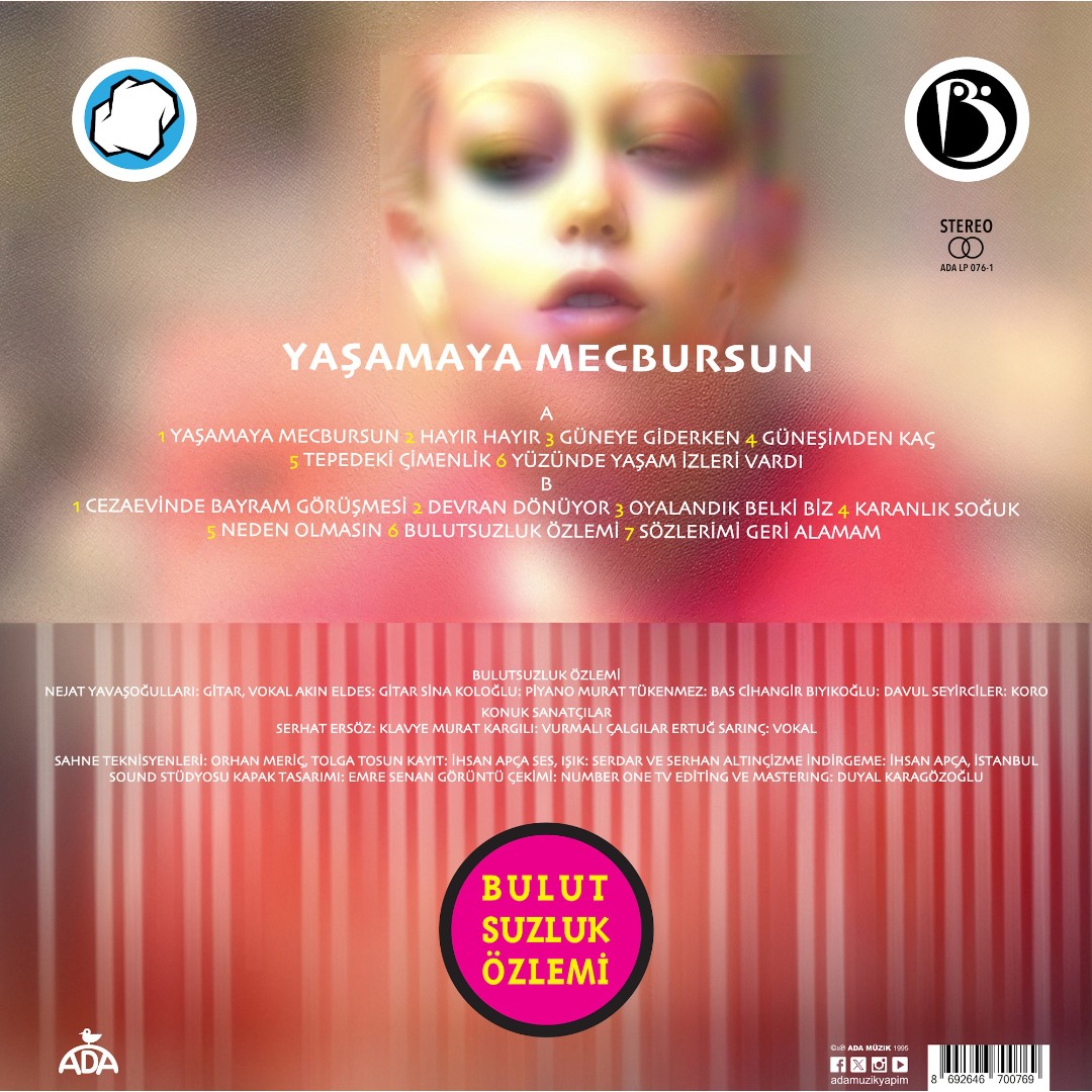 Bulutsuzluk Özlemi - Yaşamaya Mecbursun - Plak LP