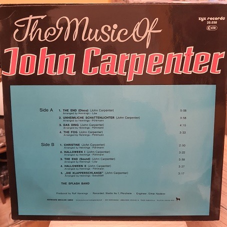 The Music Of John Carpenter - Plak LP