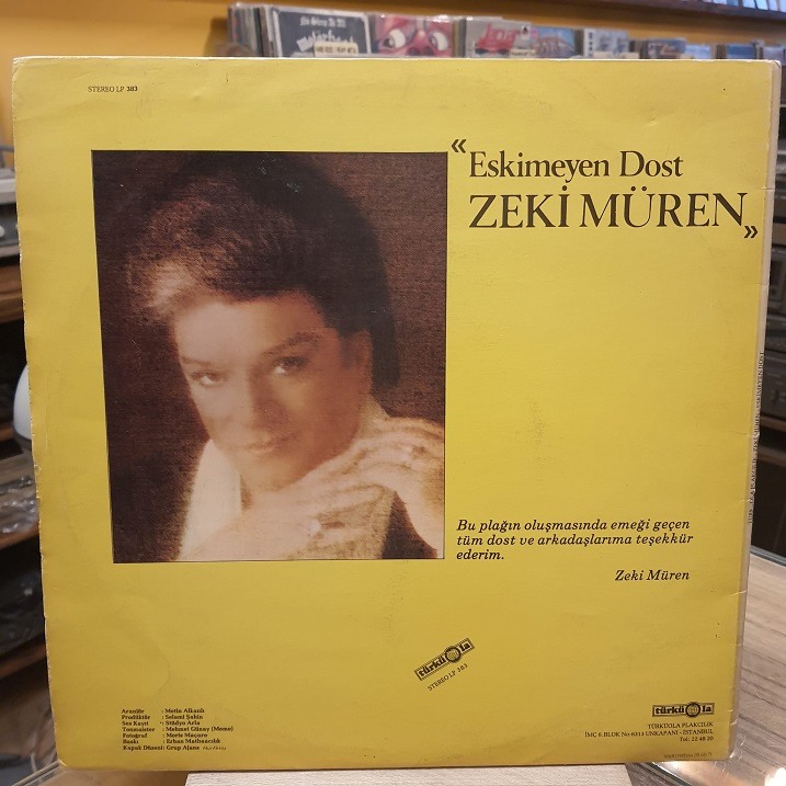 Zeki Müren - Eskimeyen Dost - Plak LP