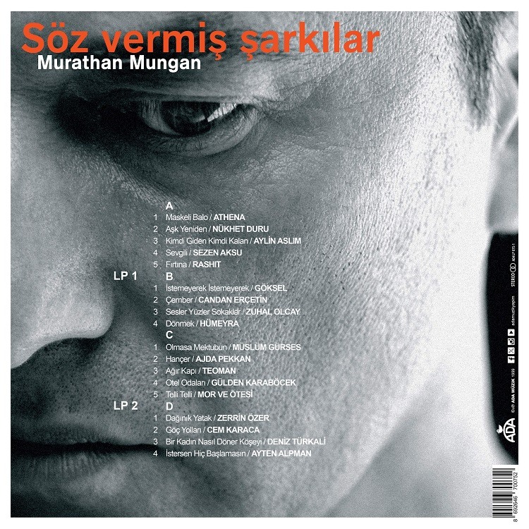 Murathan Mungan - Söz Vermiş Şarkılar - Plak 2LP