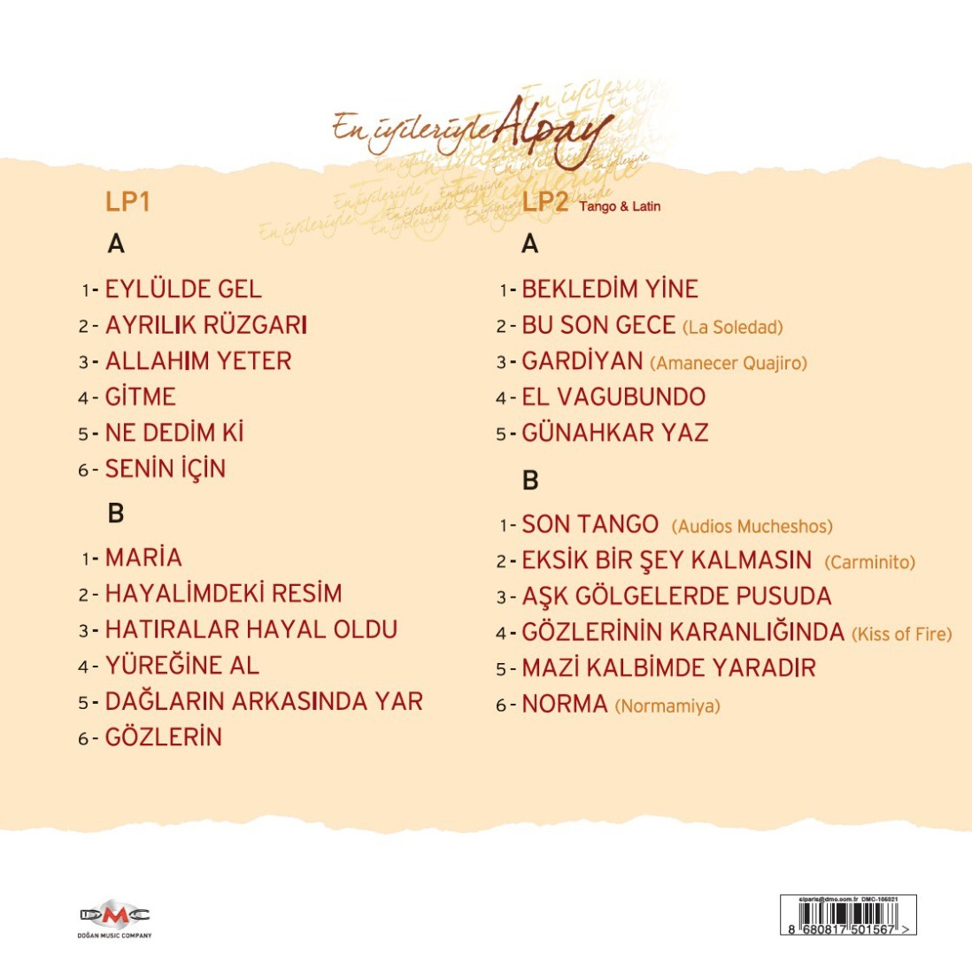 Alpay - En İyileriyle - Plak 2LP