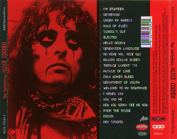Alice Cooper – The Definitive Alice Cooper - CD