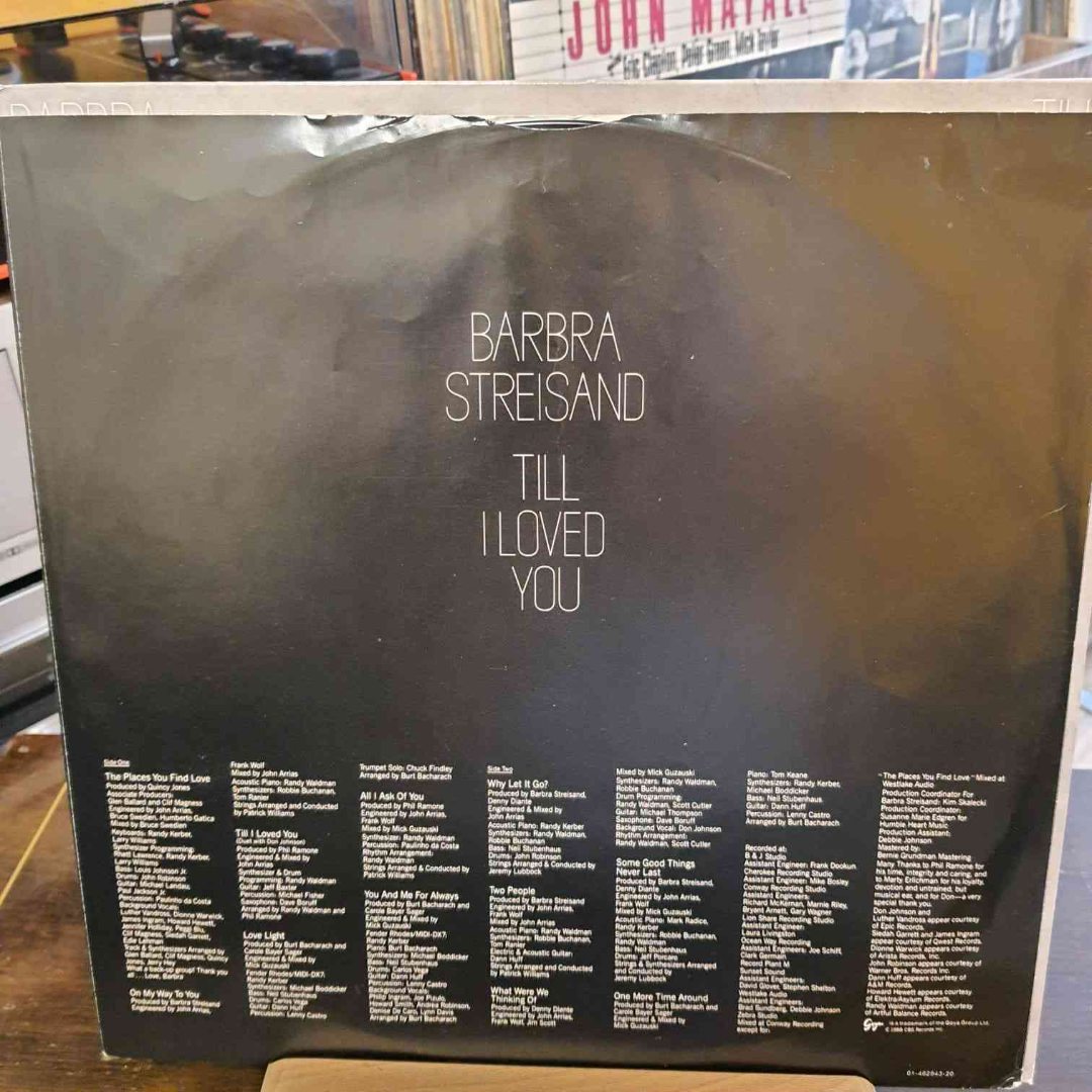 Barbra Streisand – Till I Loved You - Plak LP