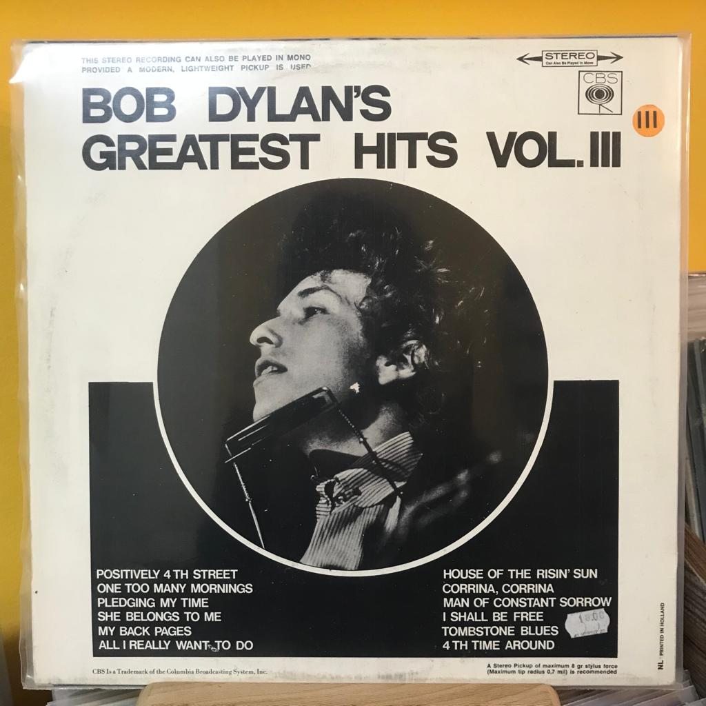 Bob Dylan – Bob Dylan's Greatest Hits Vol.III - Plak LP