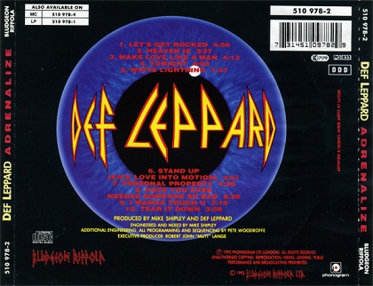 Def Leppard – Adrenalize -CD