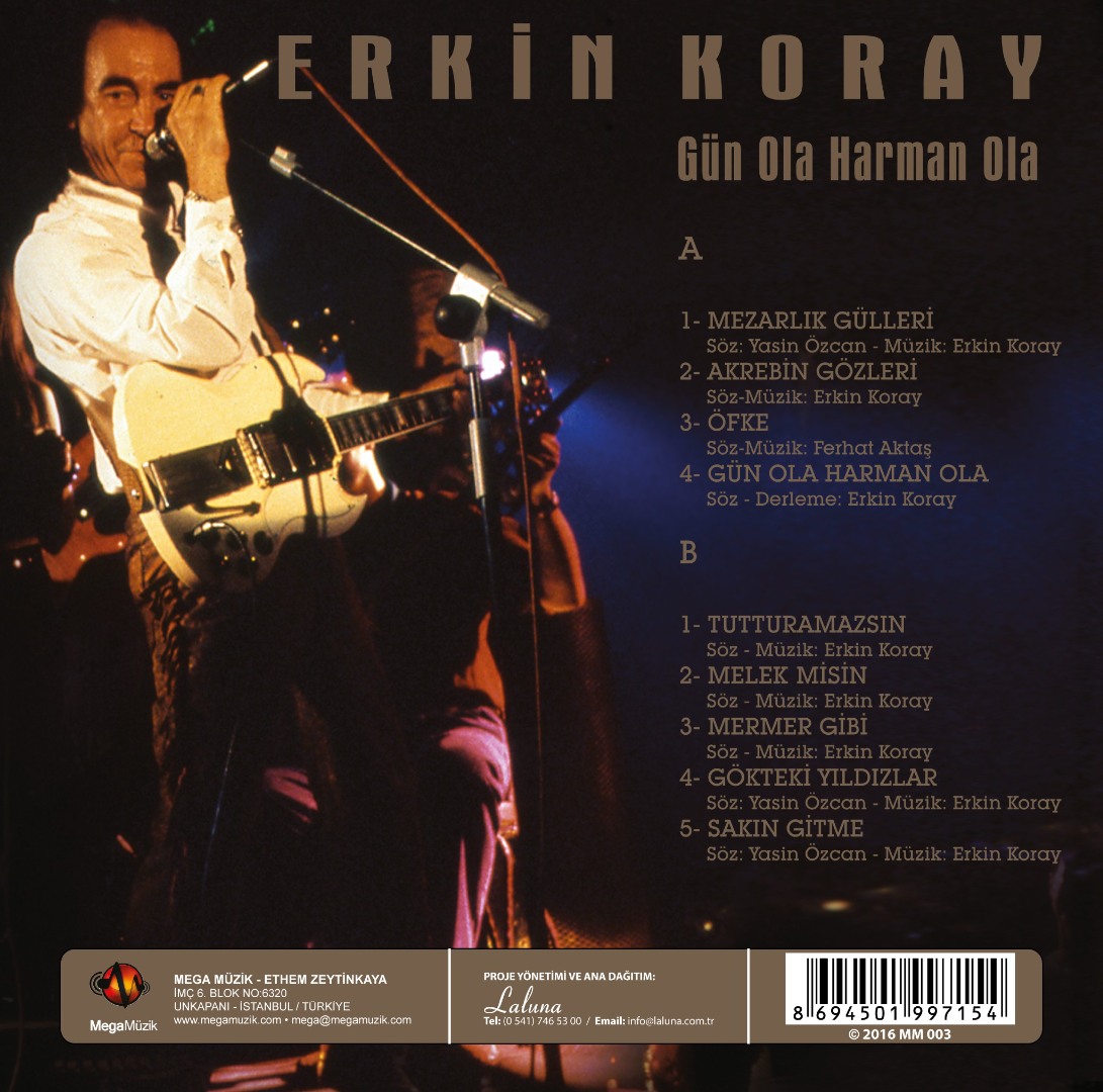 Erkin Koray - Gün Ola Harman Ola - Plak LP