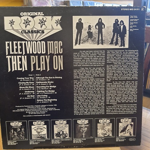 Fleetwood Mac – Then Play On - Plak LP