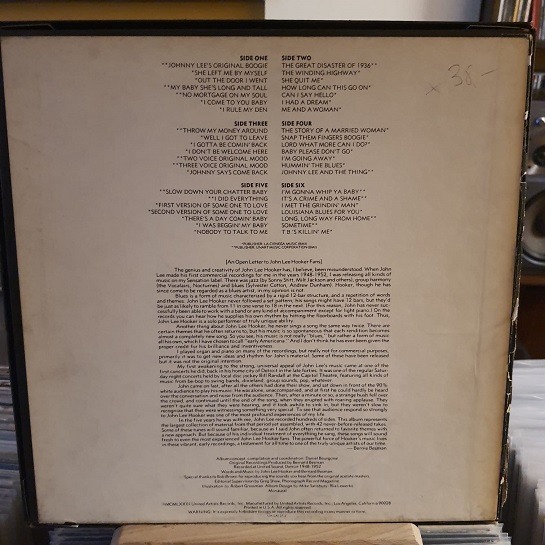 John Lee Hooker – John Lee Hooker's Detroit (Vintage Recordings 1948-1952) Plak Box Set 3LP