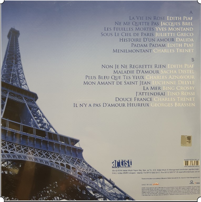 La Vie En Rose - Unutulmayan Fransızca Şarkılar - Plak LP