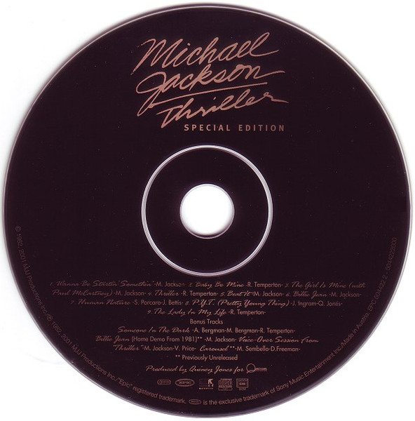 Michael Jackson – Thriller (CD) -