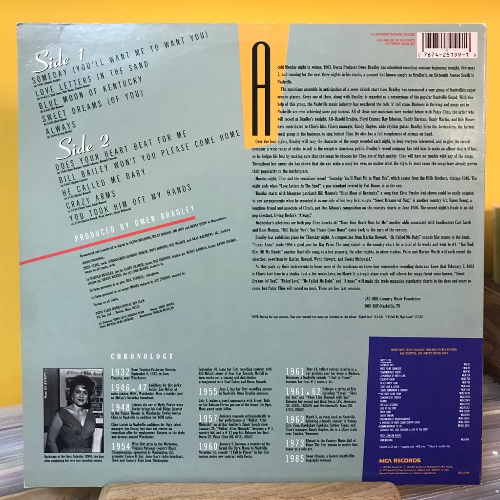 Patsy Cline – The Last Sessions - Plak LP