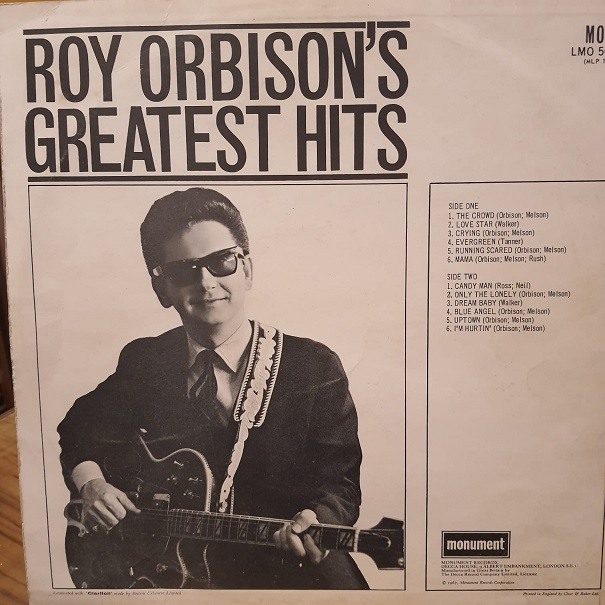 Roy Orbison – Roy Orbison's Greatest Hits - Plak LP