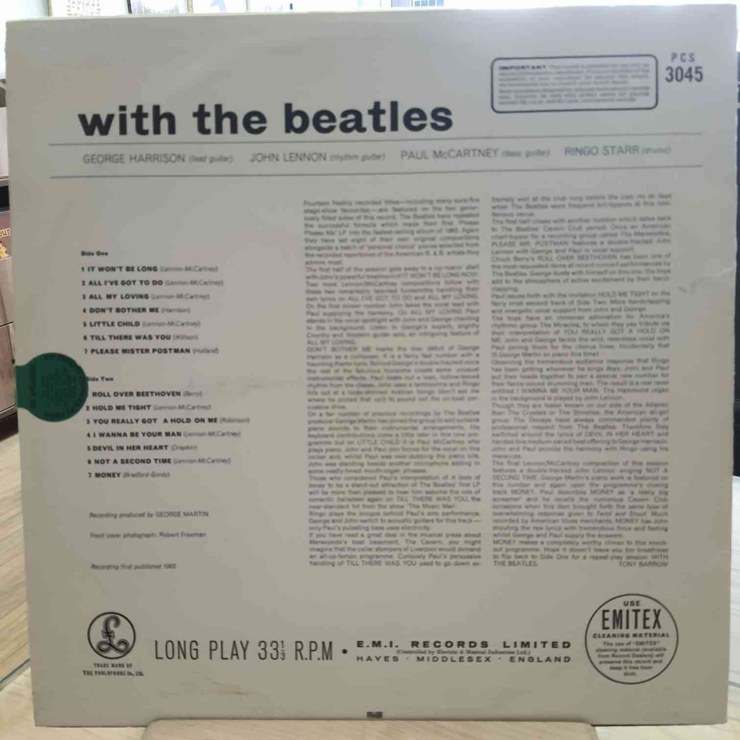 The Beatles – With The Beatles -Plak LP