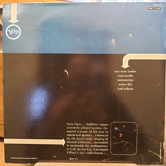 The New Stan Getz Quartet Featuring Astrud Gilberto – Getz Au Go Go - Plak LP