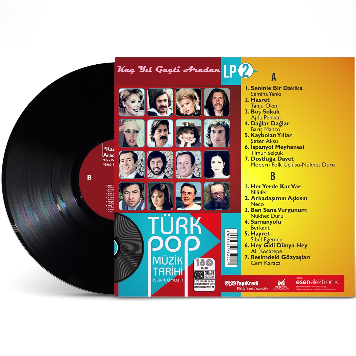 Türk Pop Müzik Tarihi - Kaç Yıl Geçti Aradan-2 - Plak LP