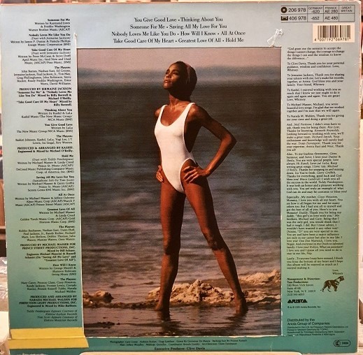 Whitney Houston (1985 Album) - Plak LP
